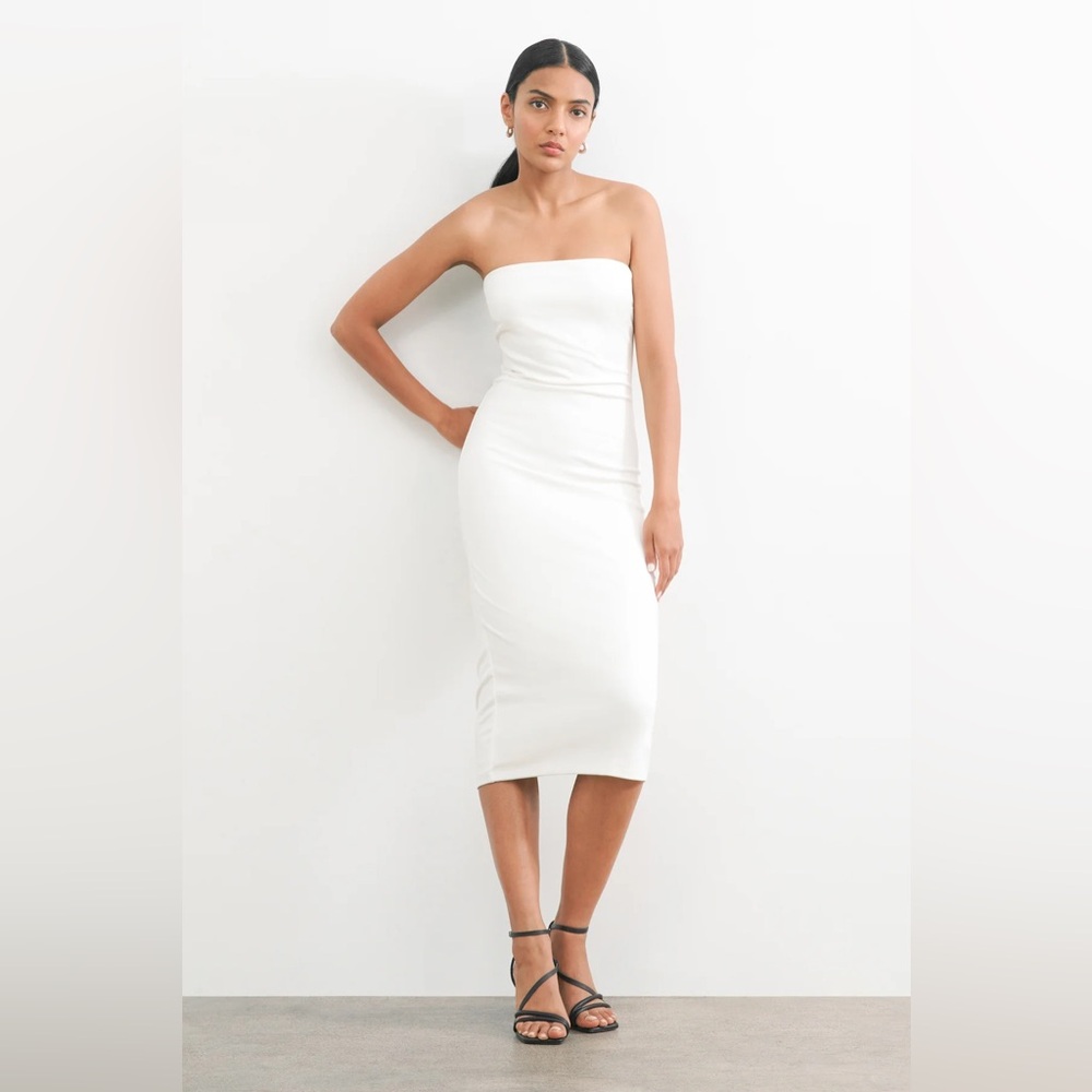 Chic Marcella NYC Strapless White Dress